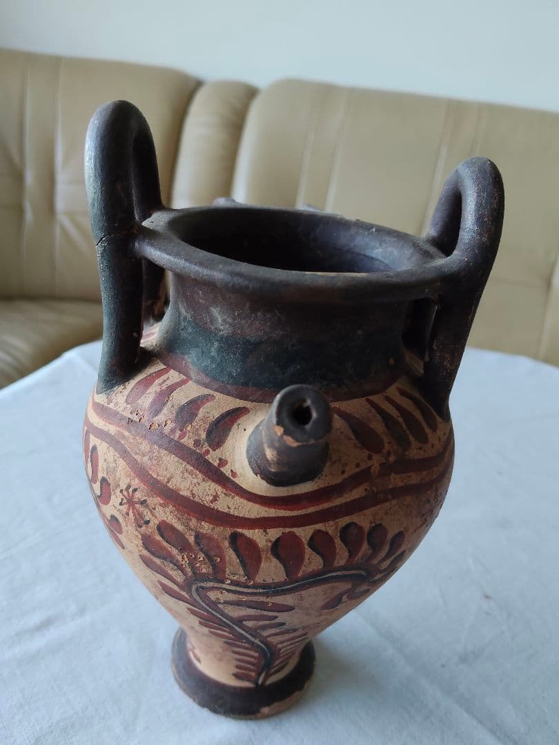 ギリシャ製.テラコッタ陶器工芸品