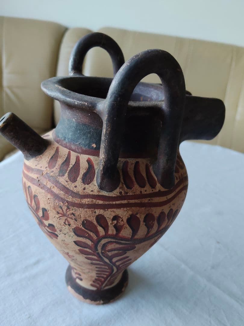ギリシャ製.テラコッタ陶器工芸品