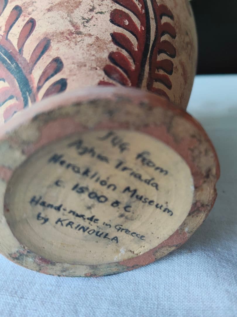 ギリシャ製.テラコッタ陶器工芸品
