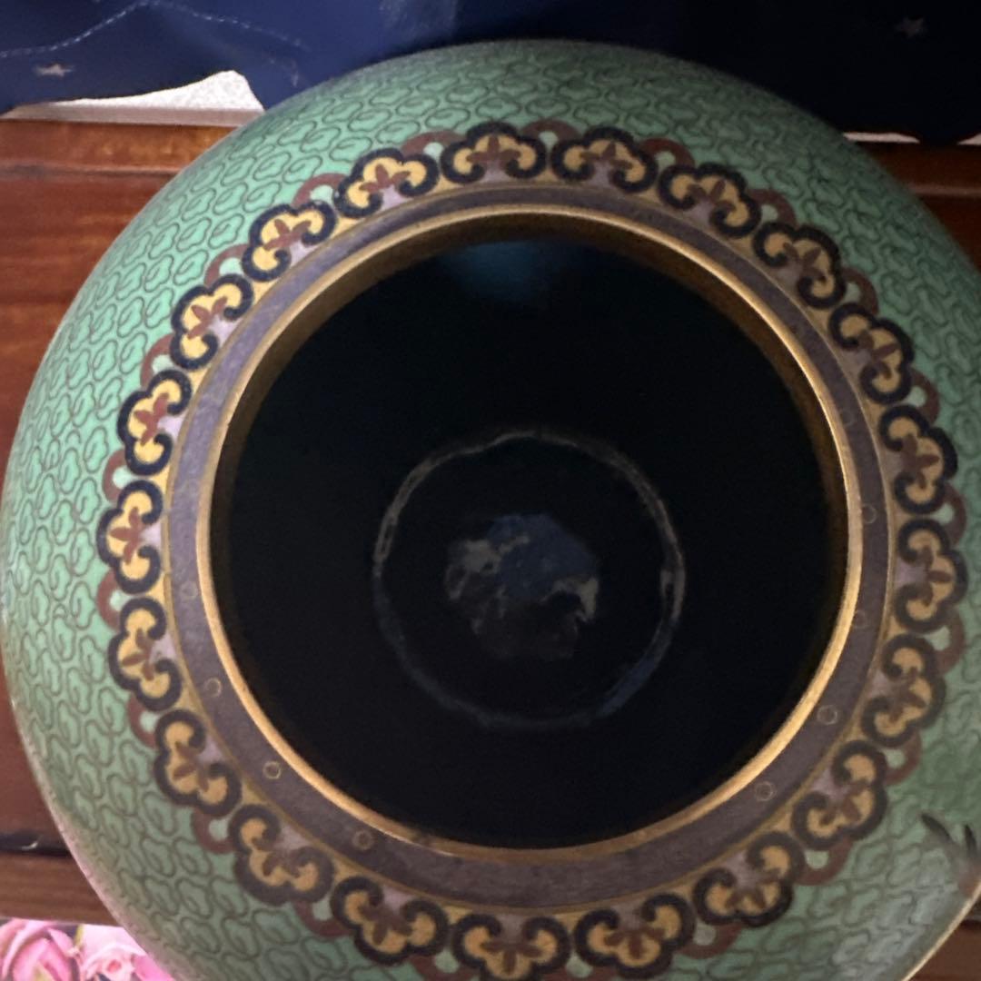 置物　壺　七宝焼　七宝壺　美術品