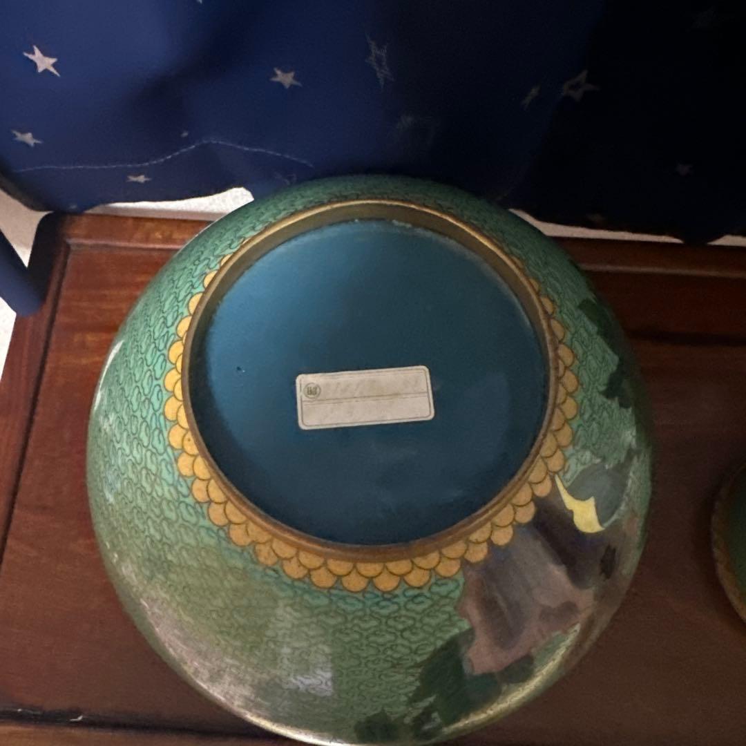 置物　壺　七宝焼　七宝壺　美術品