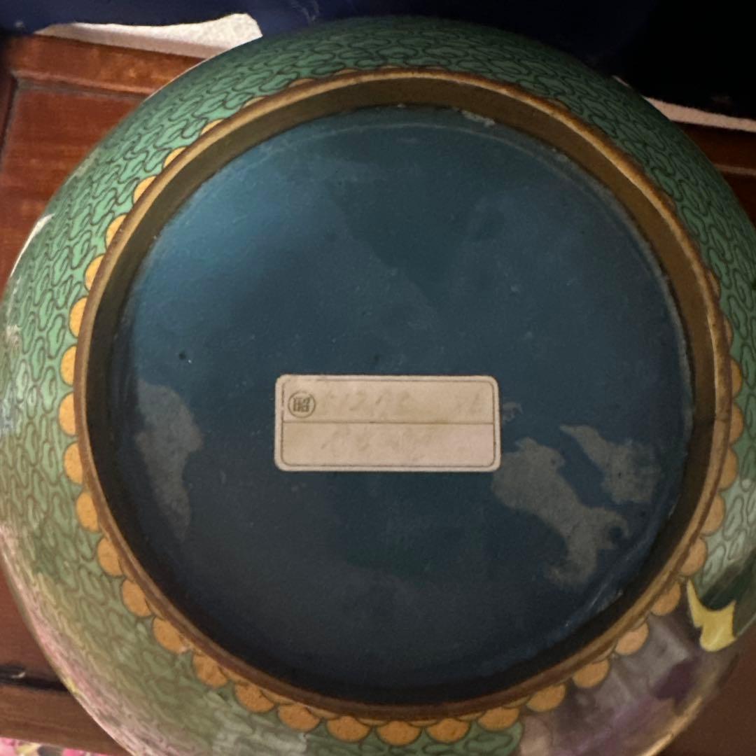 置物　壺　七宝焼　七宝壺　美術品