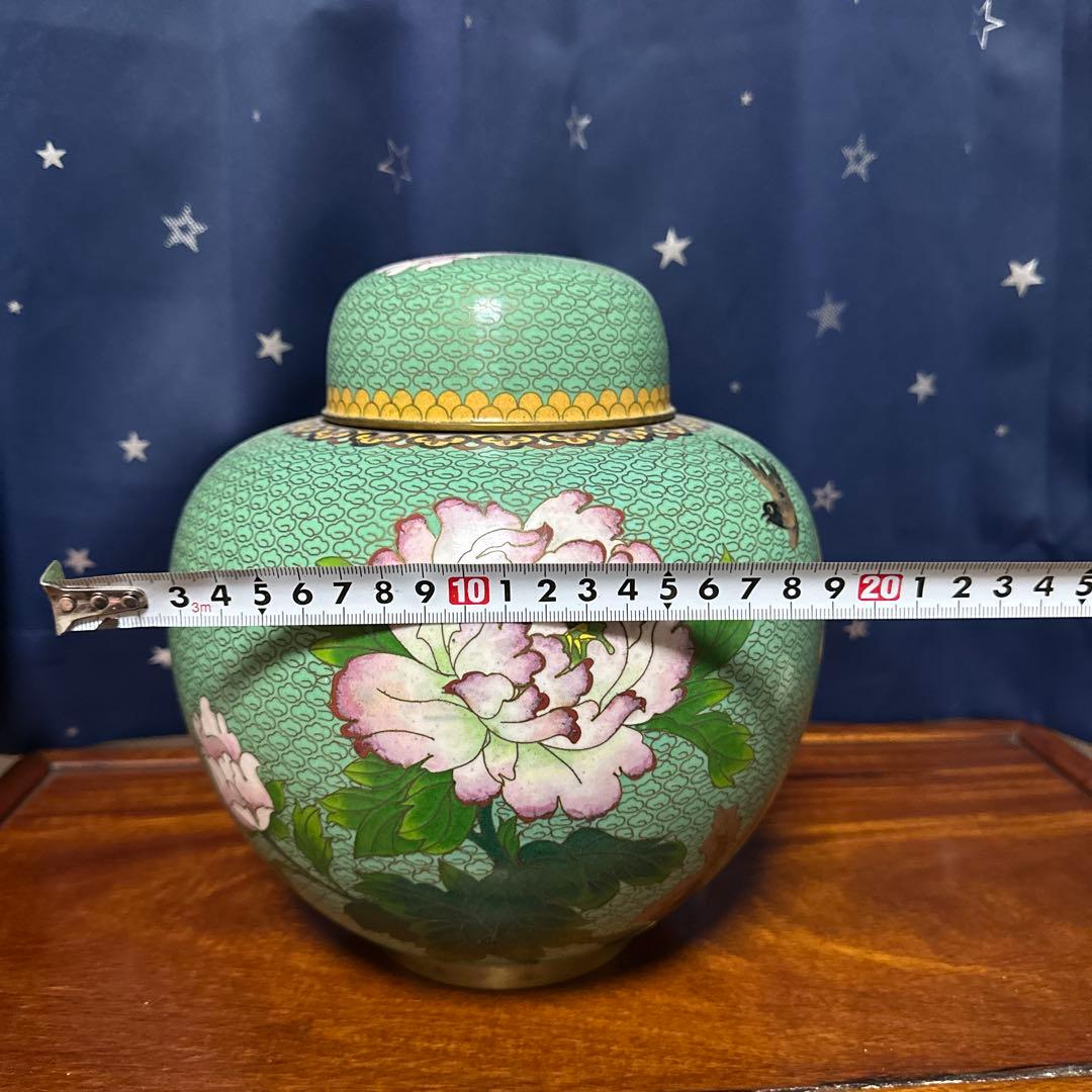 置物　壺　七宝焼　七宝壺　美術品