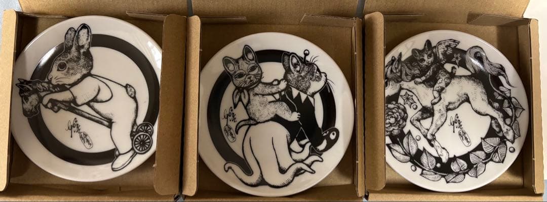 ボリス雑貨店　ヒグチユウコさん午皿6種コンプリート　ノベルティおまけ付き