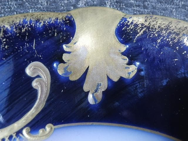 アビランドGDA　蒔絵金彩　ハンドペイント　1900年　21.5cm