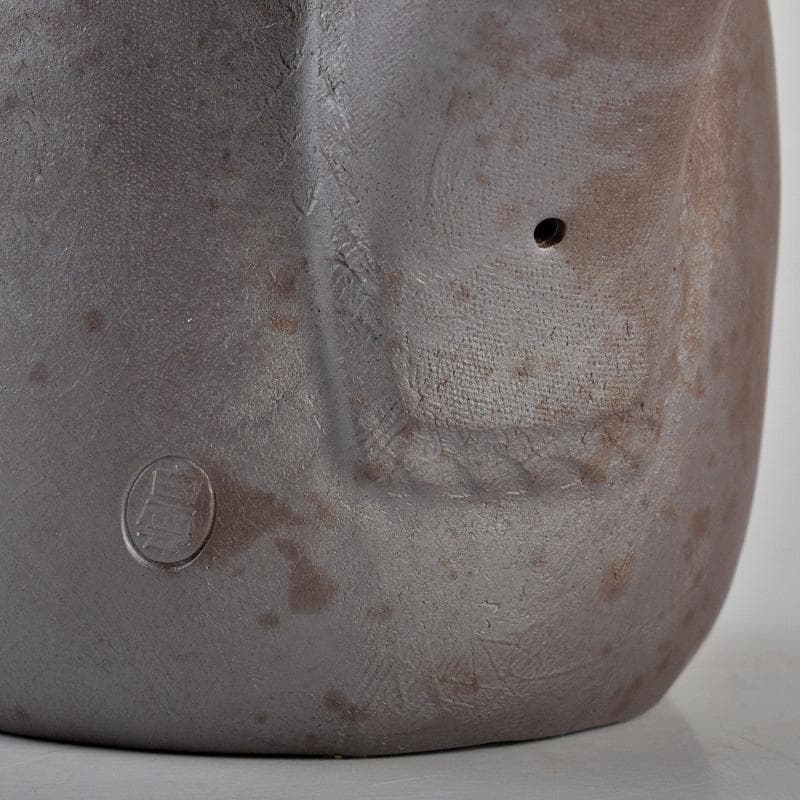 煎茶道具　萬古焼　白雲造　型萬古　遊環　横手急須　共箱　M　R7099