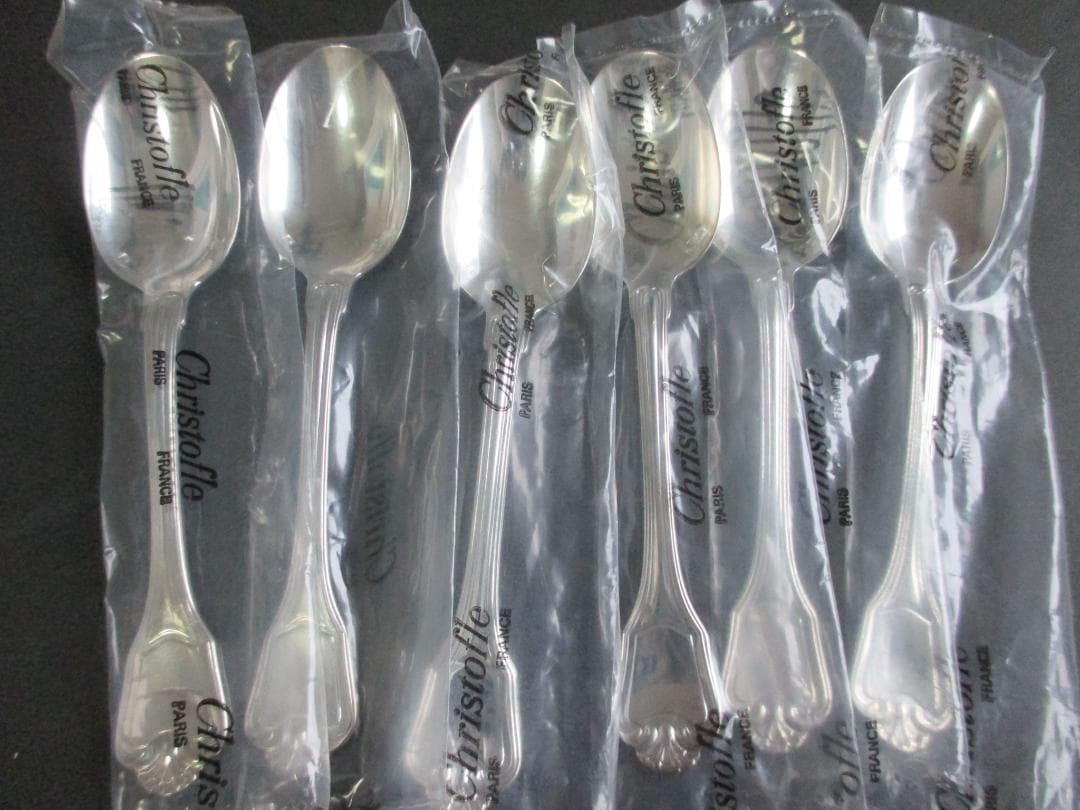極美品☆仏蘭西高級銀器☆クリストフルシルバーコーヒースプーン6本　ポートロイヤル