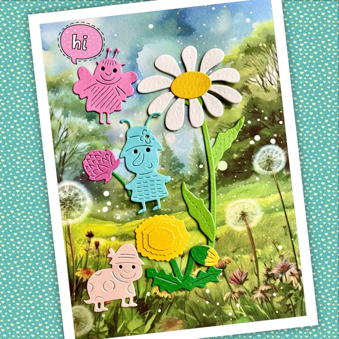 【虫さん20円シリーズ】サンプルページ（ペーパークラフト クラフトパンチ）