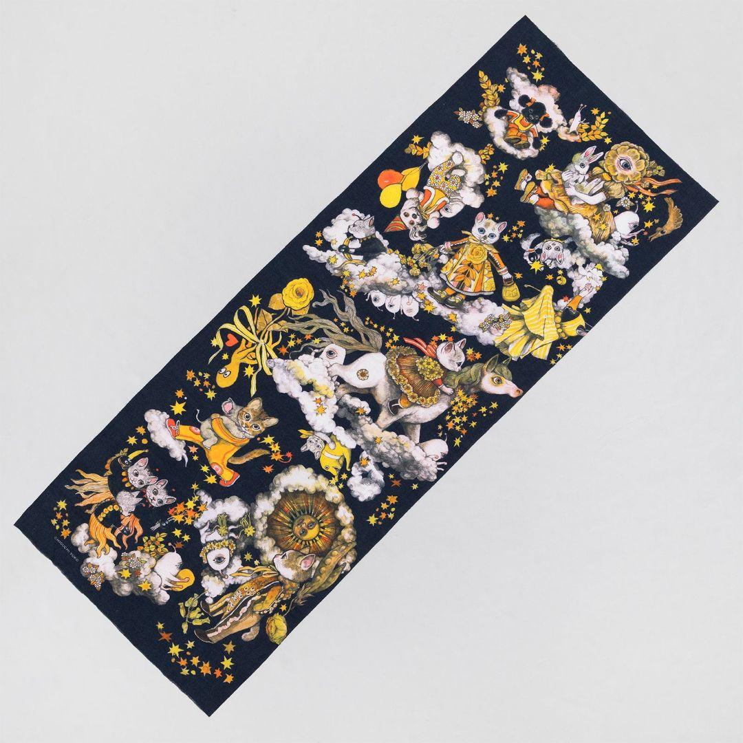 猫と動物のイラストタオルセット