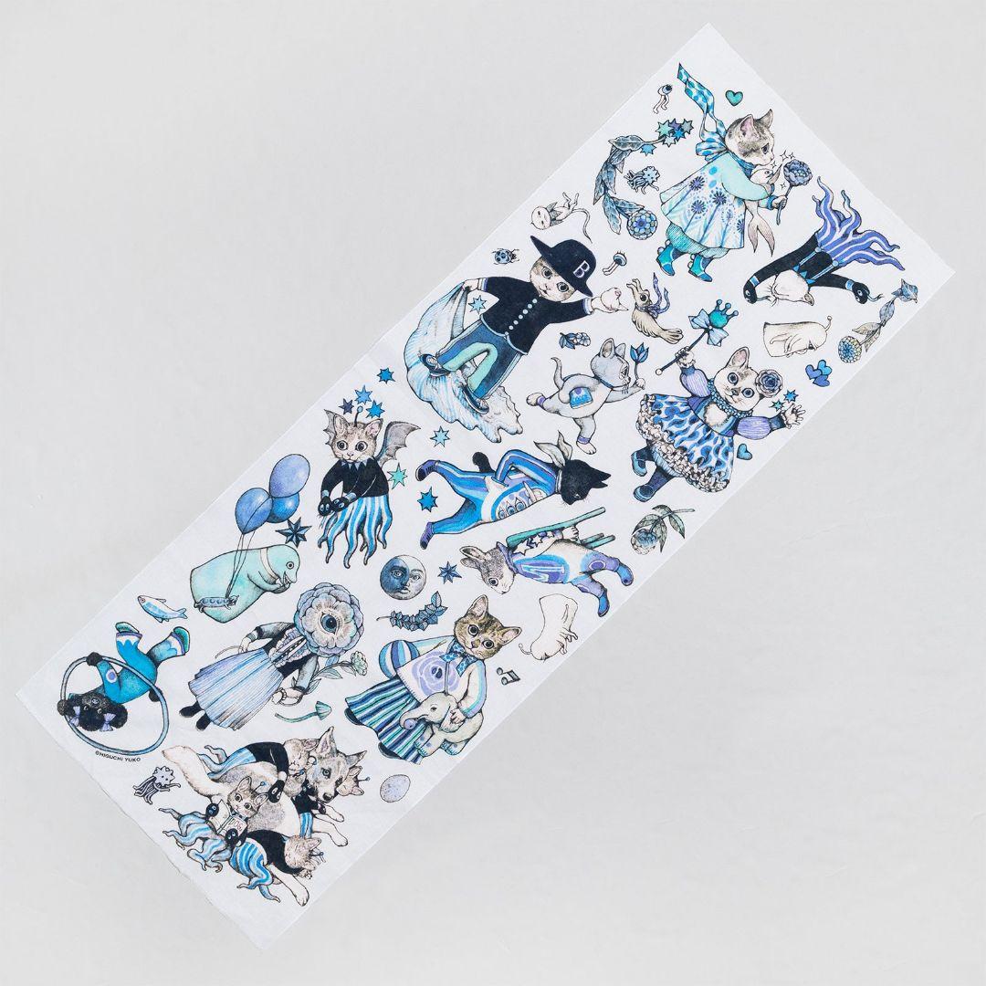 猫と動物のイラストタオルセット