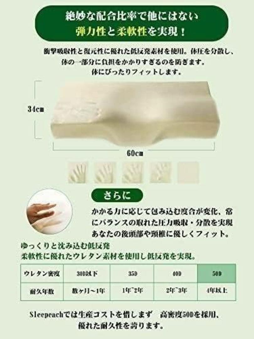 ⭐️送料無料⭐️ 低反発枕 低反発 pillow カバー洗濯可 大きめ
