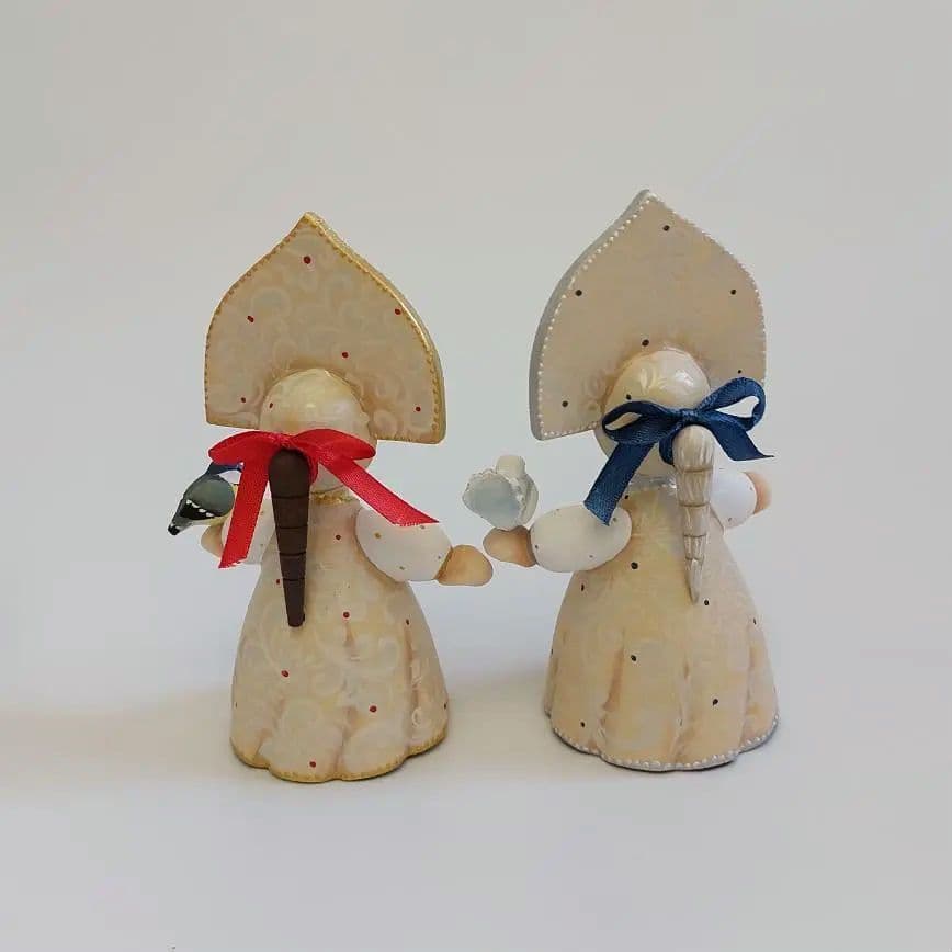 スヴェトラーナ・ニコラエヴァ　～ ミニドール【青】 ～　マトリョーシカ　作家もの