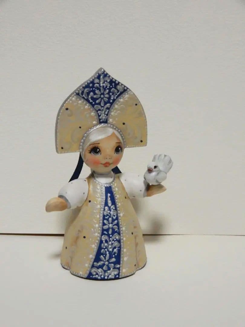 スヴェトラーナ・ニコラエヴァ　～ ミニドール【青】 ～　マトリョーシカ　作家もの