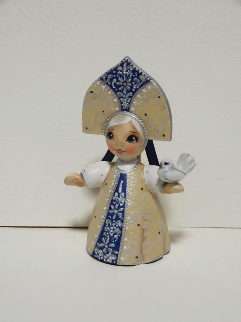 スヴェトラーナ・ニコラエヴァ　～ ミニドール【青】 ～　マトリョーシカ　作家もの