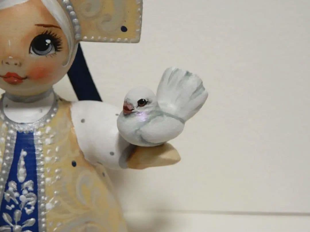 スヴェトラーナ・ニコラエヴァ　～ ミニドール【青】 ～　マトリョーシカ　作家もの