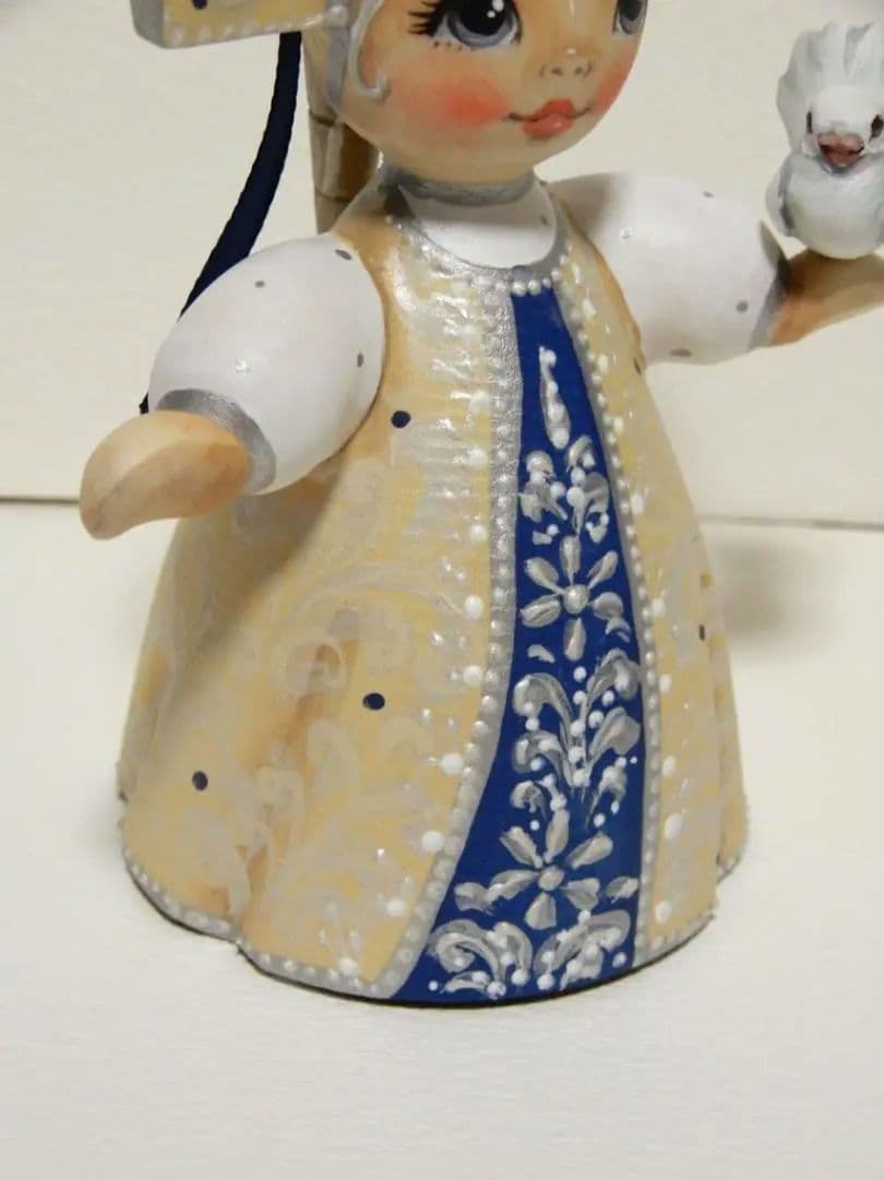 スヴェトラーナ・ニコラエヴァ　～ ミニドール【青】 ～　マトリョーシカ　作家もの