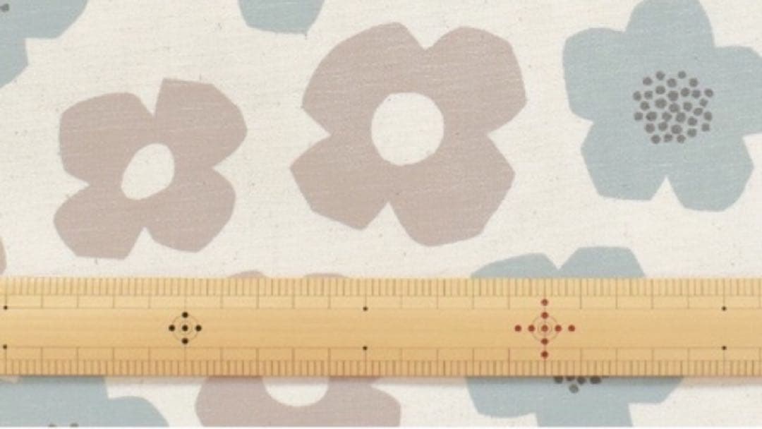 入園入学グッズオーダー生地　モダンフラワー