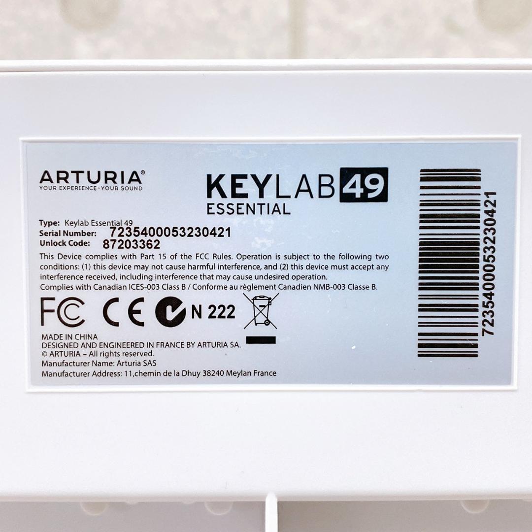 ARTURIA KeyLab Essential 49 MIDIキーボード49鍵