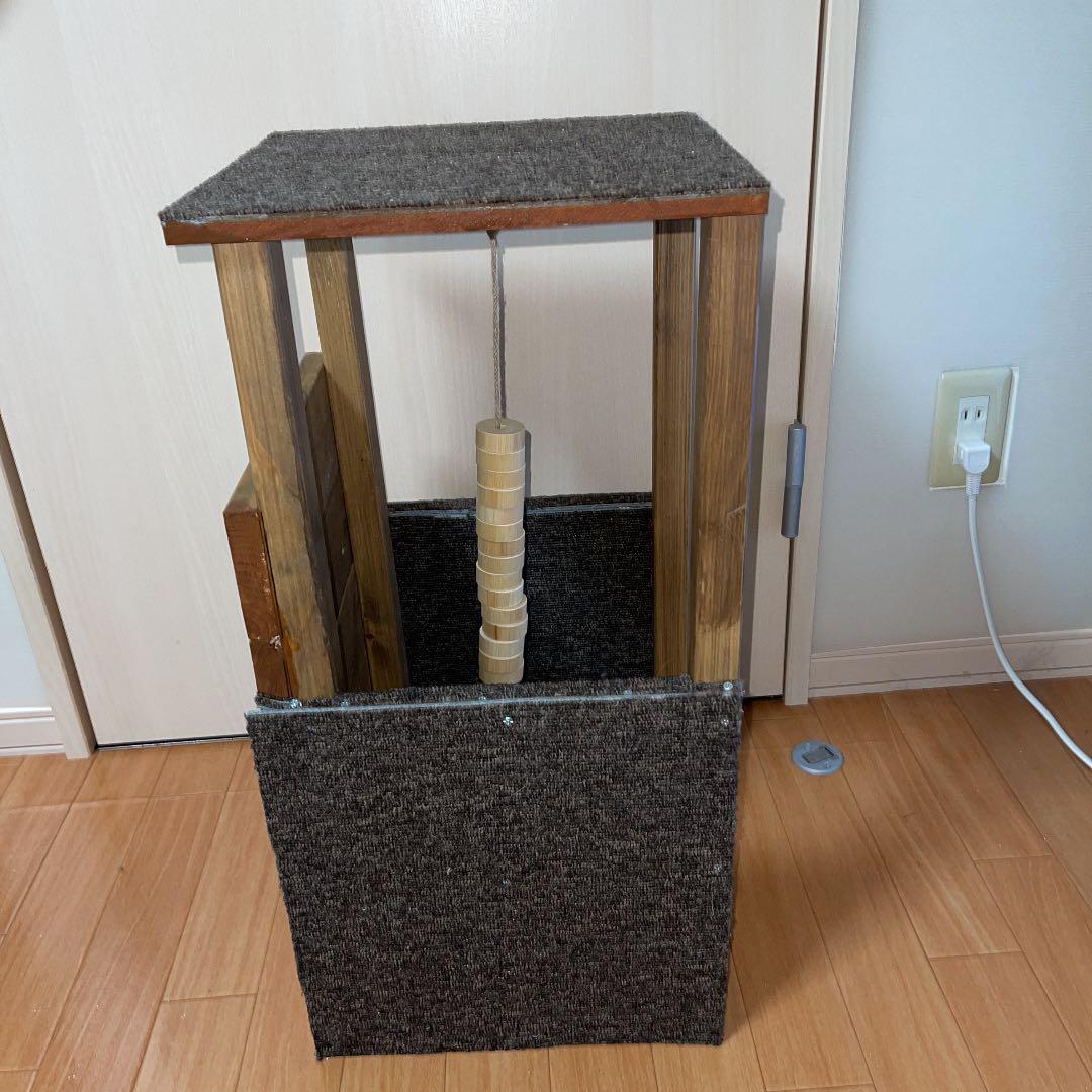 キャットタワー　DIY 幅約31cm×奥行約30.5cm×高さ約61.5cm