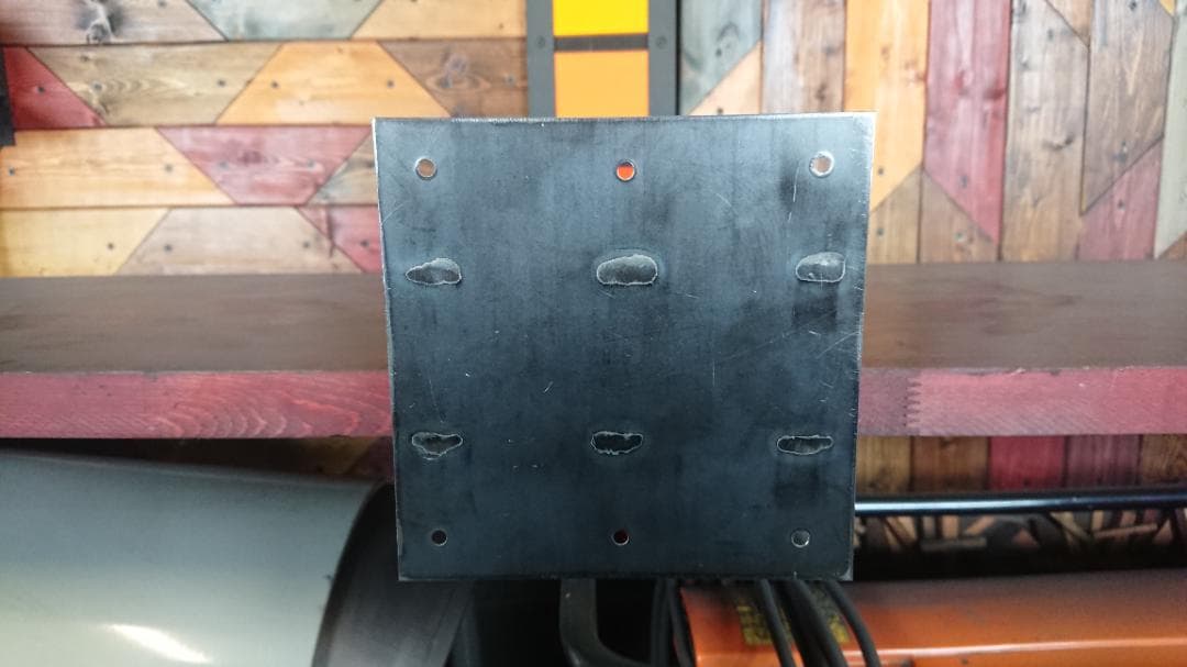 マットグレーでアイアンな極太鉄脚♪ 50×100×650mm 波型 4脚ver.