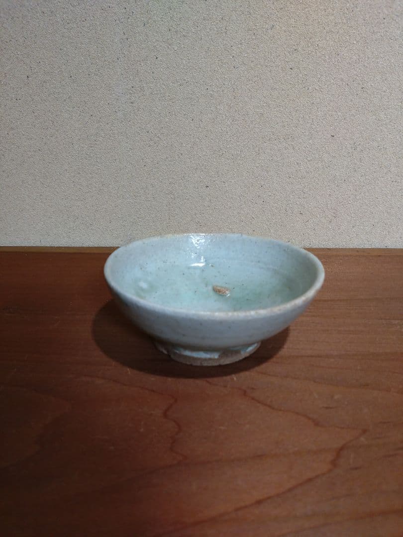 李朝初期 白磁 平盃 無庇完品