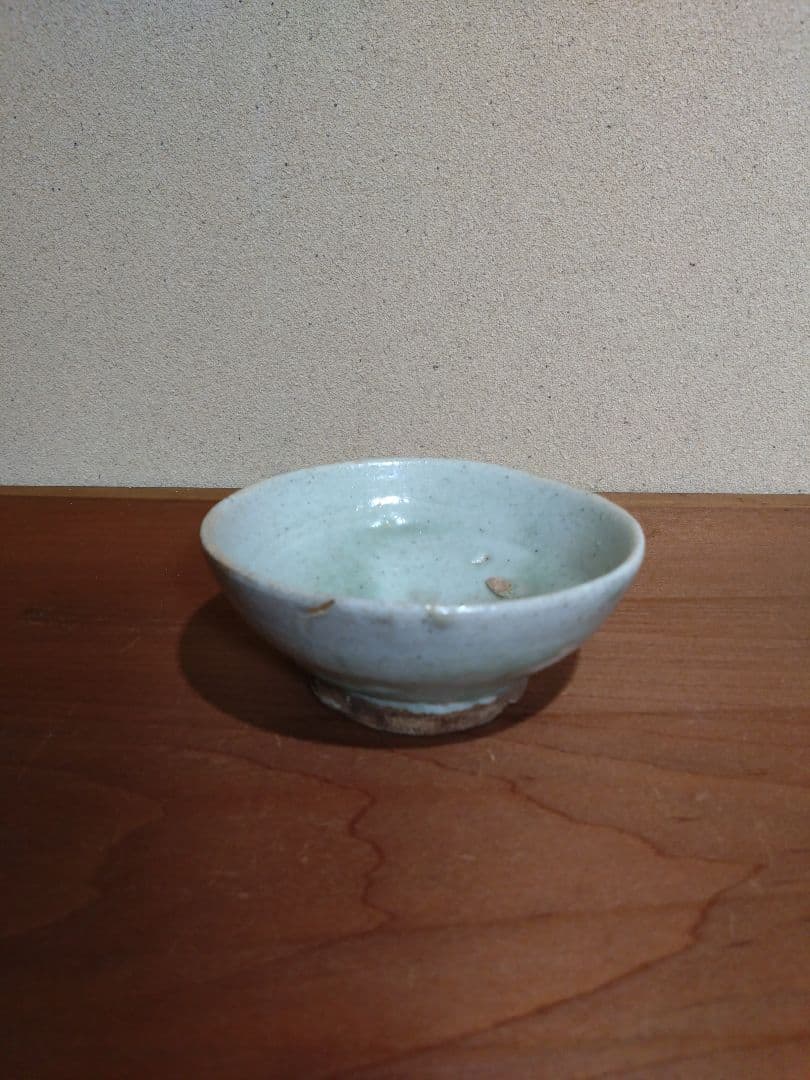 李朝初期 白磁 平盃 無庇完品