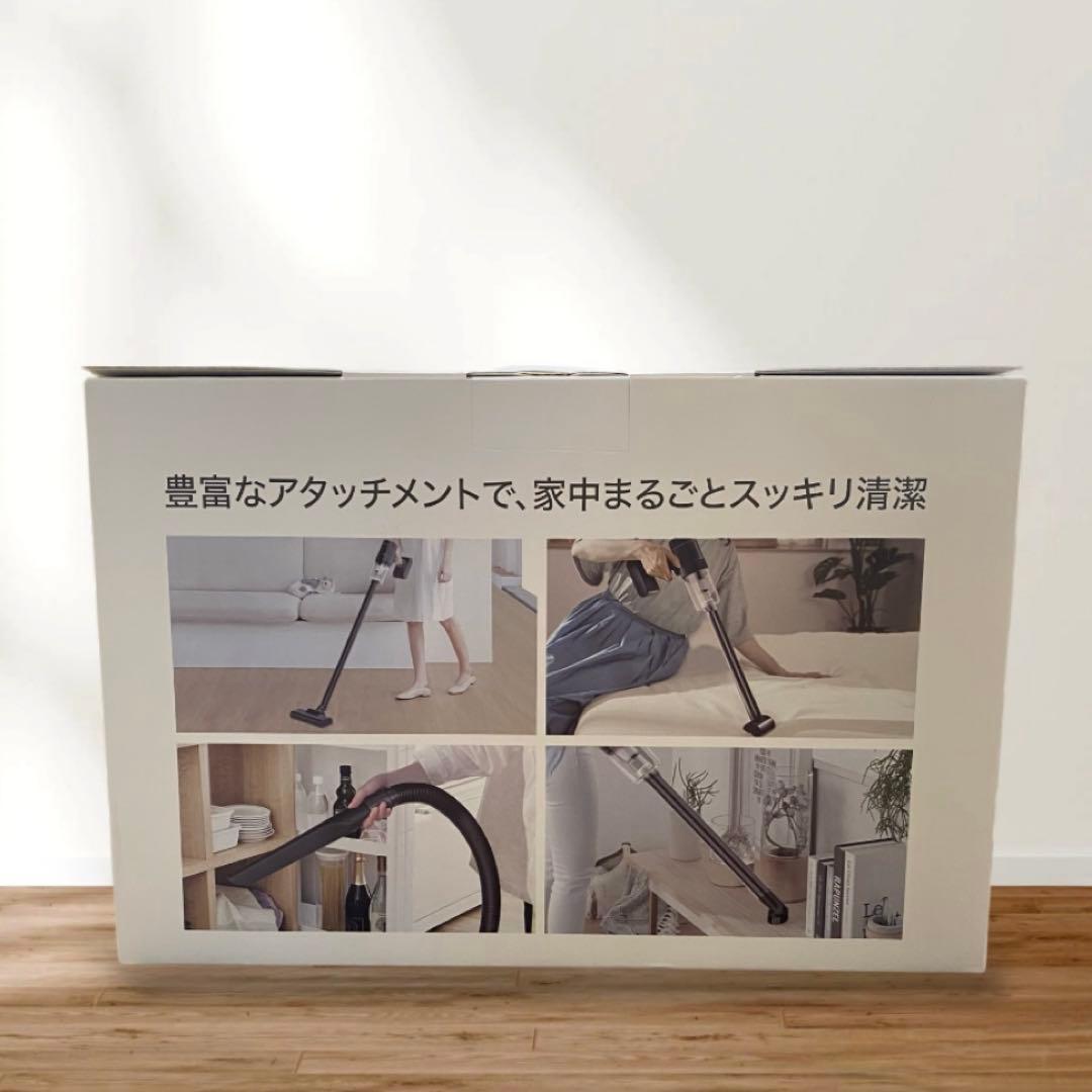 【新品】掃除機コードレス 超強力吸引 軽量大容量 ブラック 豊富なアタッチメント