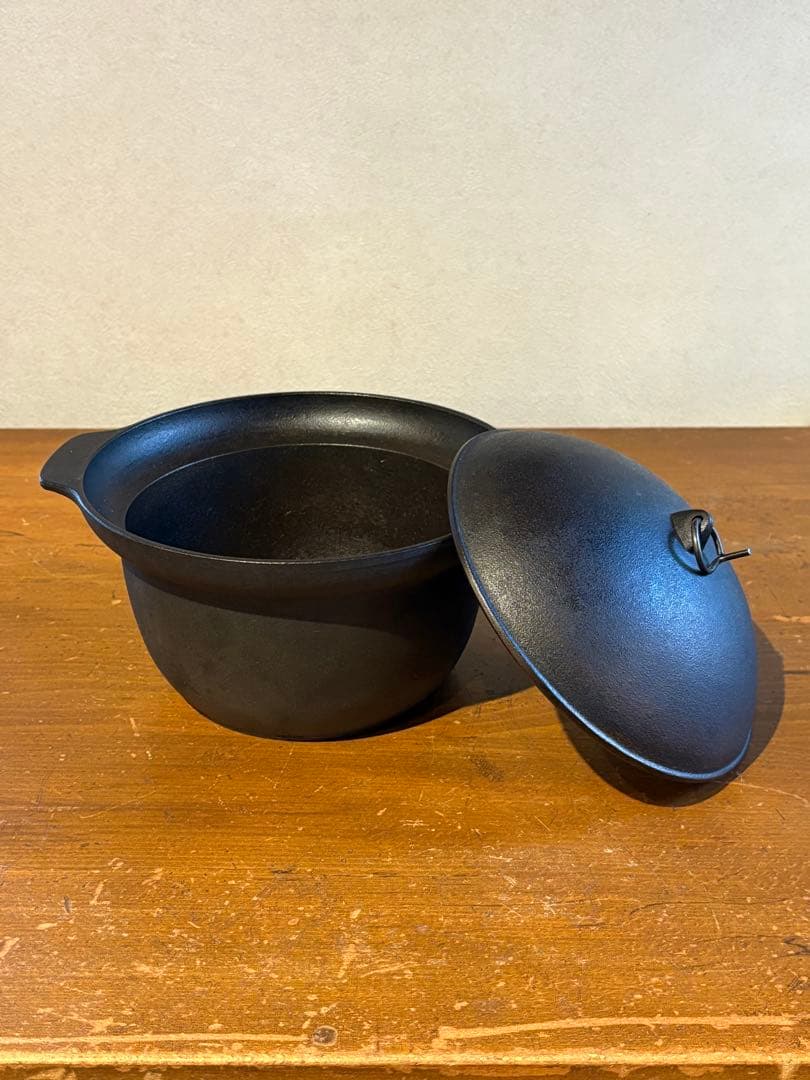 南部鉄器　ごはん釜　3合炊き