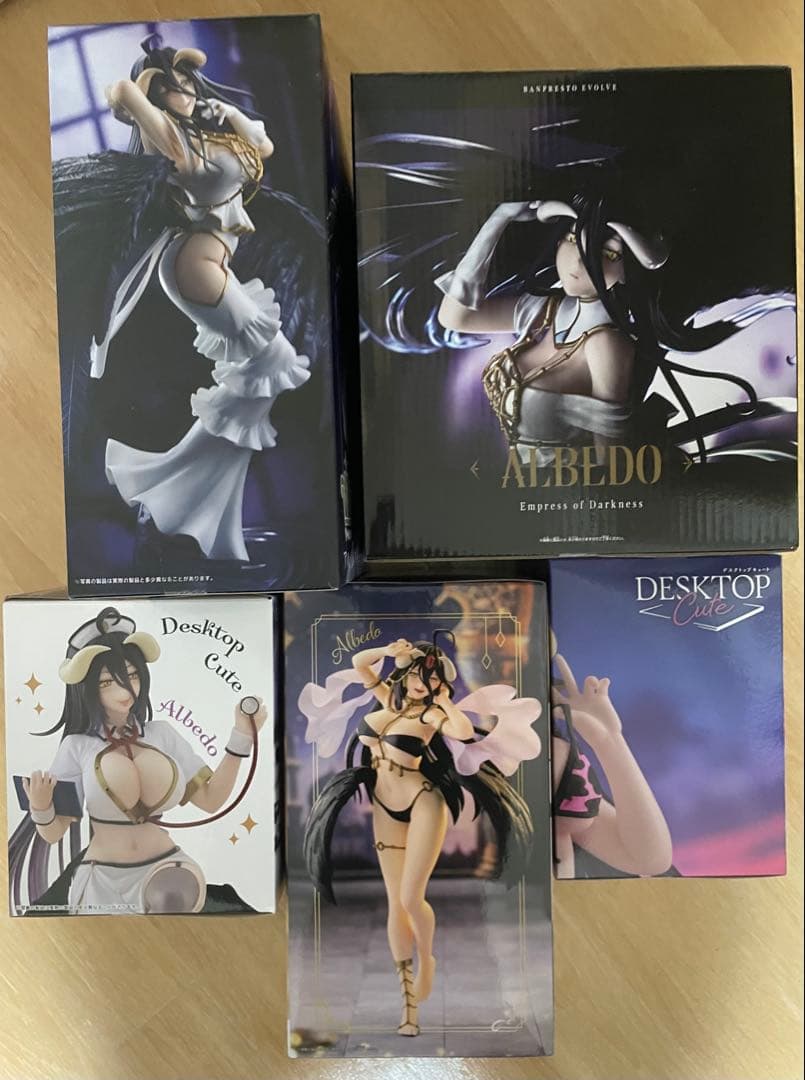 オーバーロード アルベド フィギュア 5種セット 新品未開封