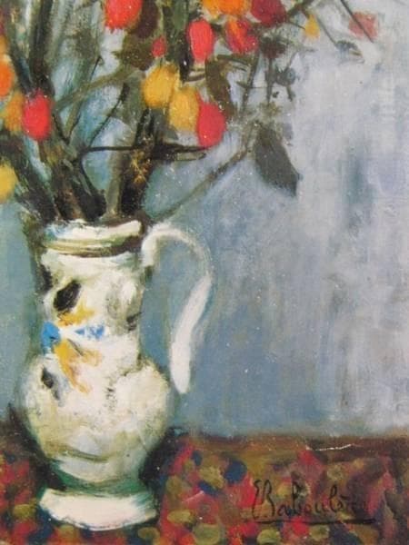 バブレーヌ、冬の花、高級希少画集画、版上サイン入 新品額付
