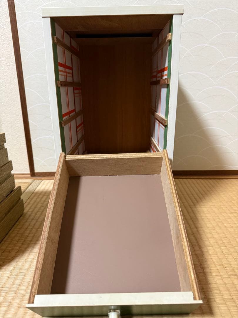 レトロポップ 5段小引出し 昭和レトロ 小物入れ 収納 当時物