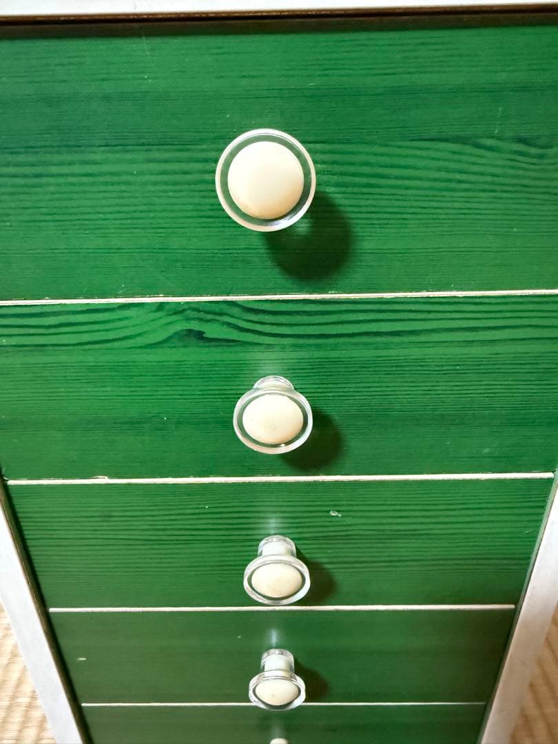 レトロポップ 5段小引出し 昭和レトロ 小物入れ 収納 当時物