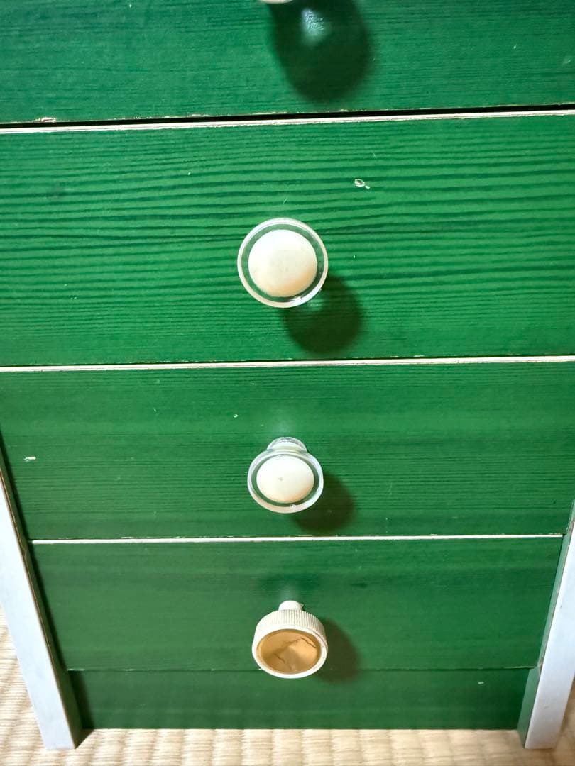 レトロポップ 5段小引出し 昭和レトロ 小物入れ 収納 当時物