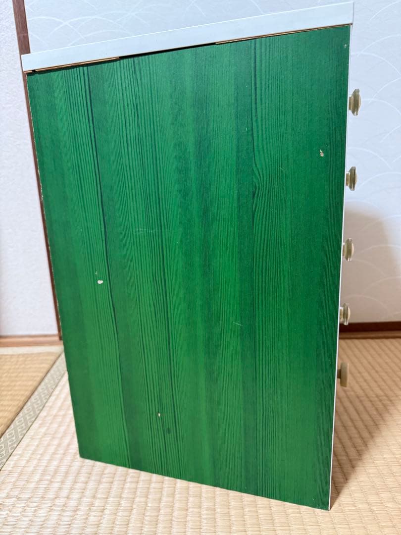 レトロポップ 5段小引出し 昭和レトロ 小物入れ 収納 当時物