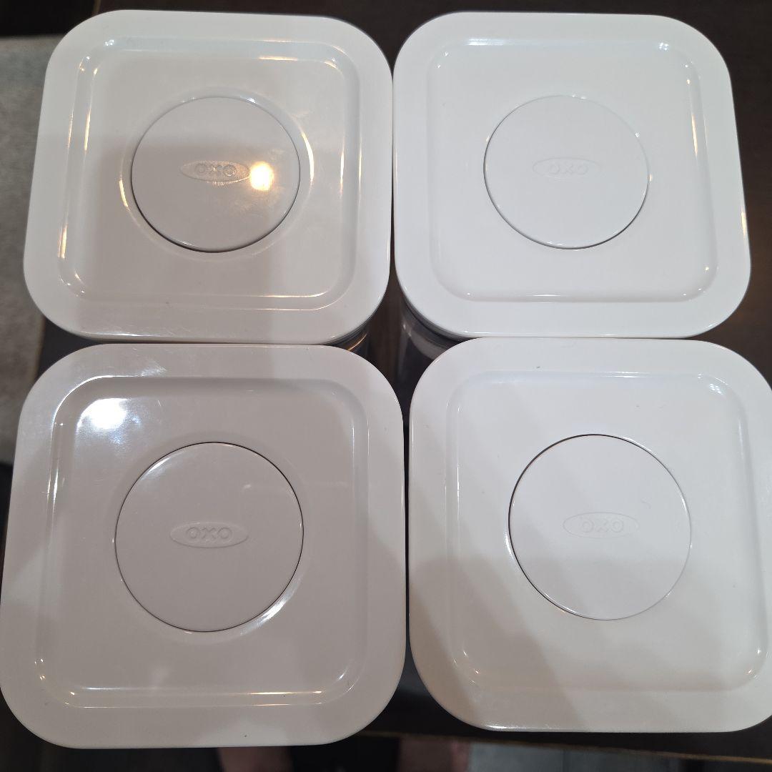 OXO ポップコンテナ スモールスクエア ミディアム 1.6L 4個セット