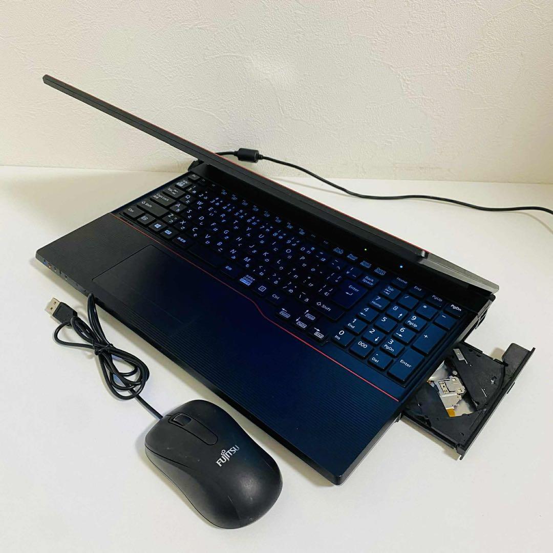 Y929 Fujitsuノートパソコンi5 8G高速SSD512大容量Win11