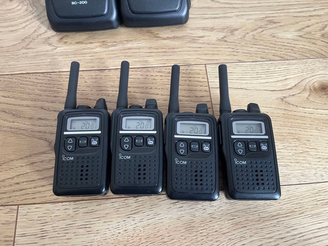 ICOM IC-4300 特定小電力トランシーバーイヤホンマイク　4台セット