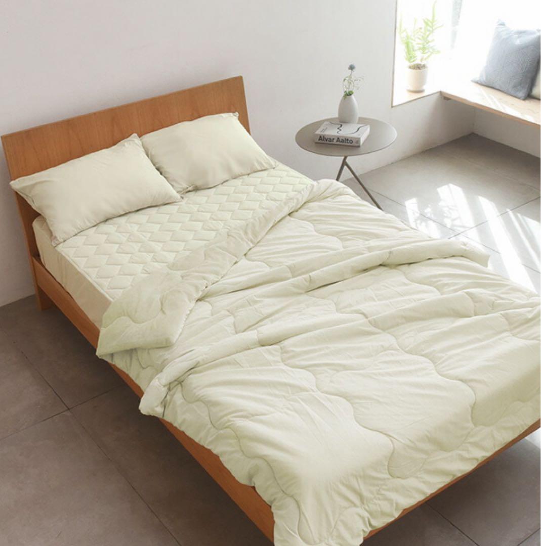 bon moment ドライコットン リバーシブル 掛け布団 シングル２セット