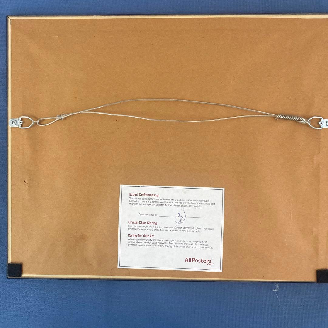 ミッキーマウス 複製原画釣り 黒フレーム