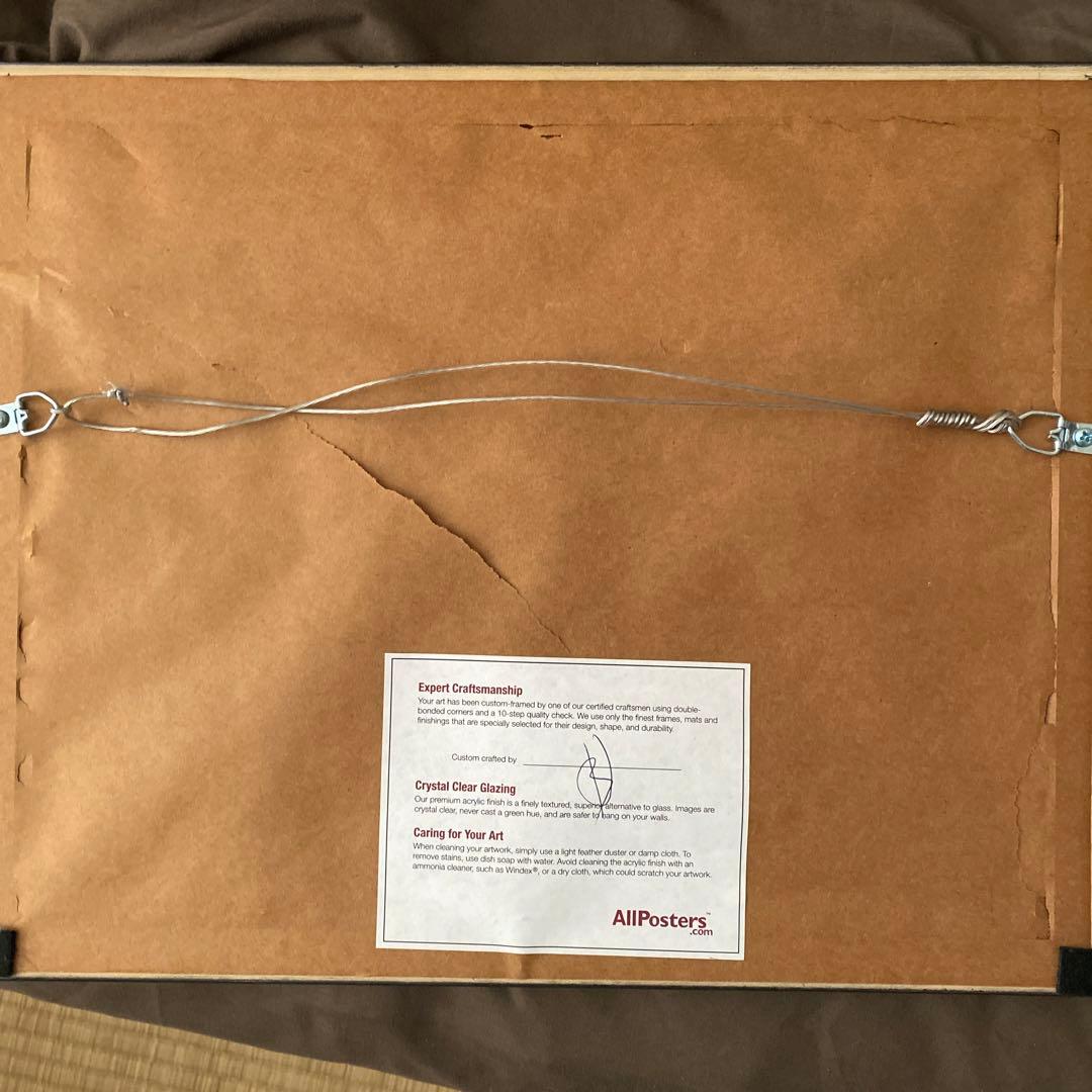 ミッキーマウス 複製原画釣り 黒フレーム