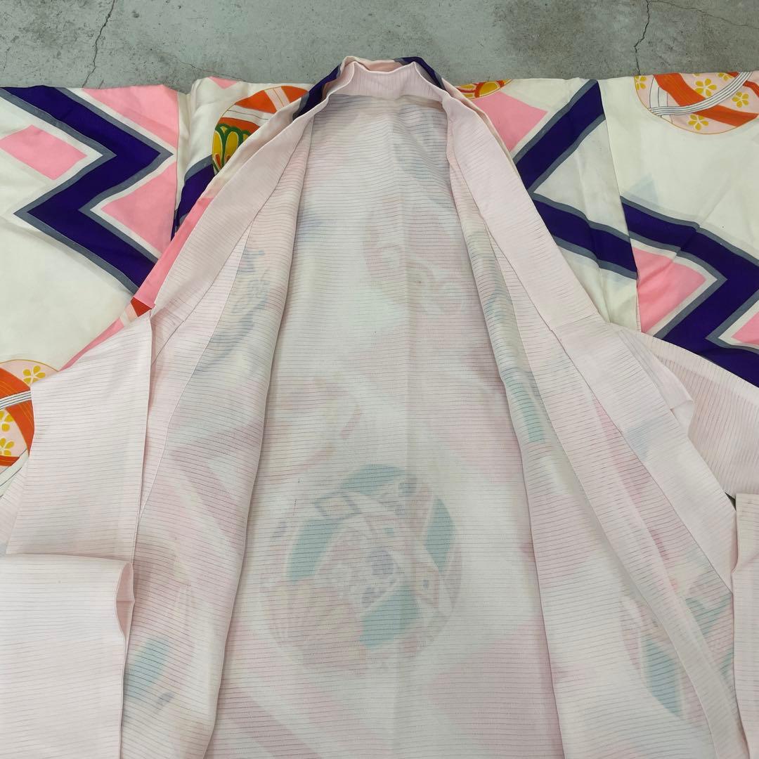 七五三　3歳女の子　アンティーク着物【K3-12】