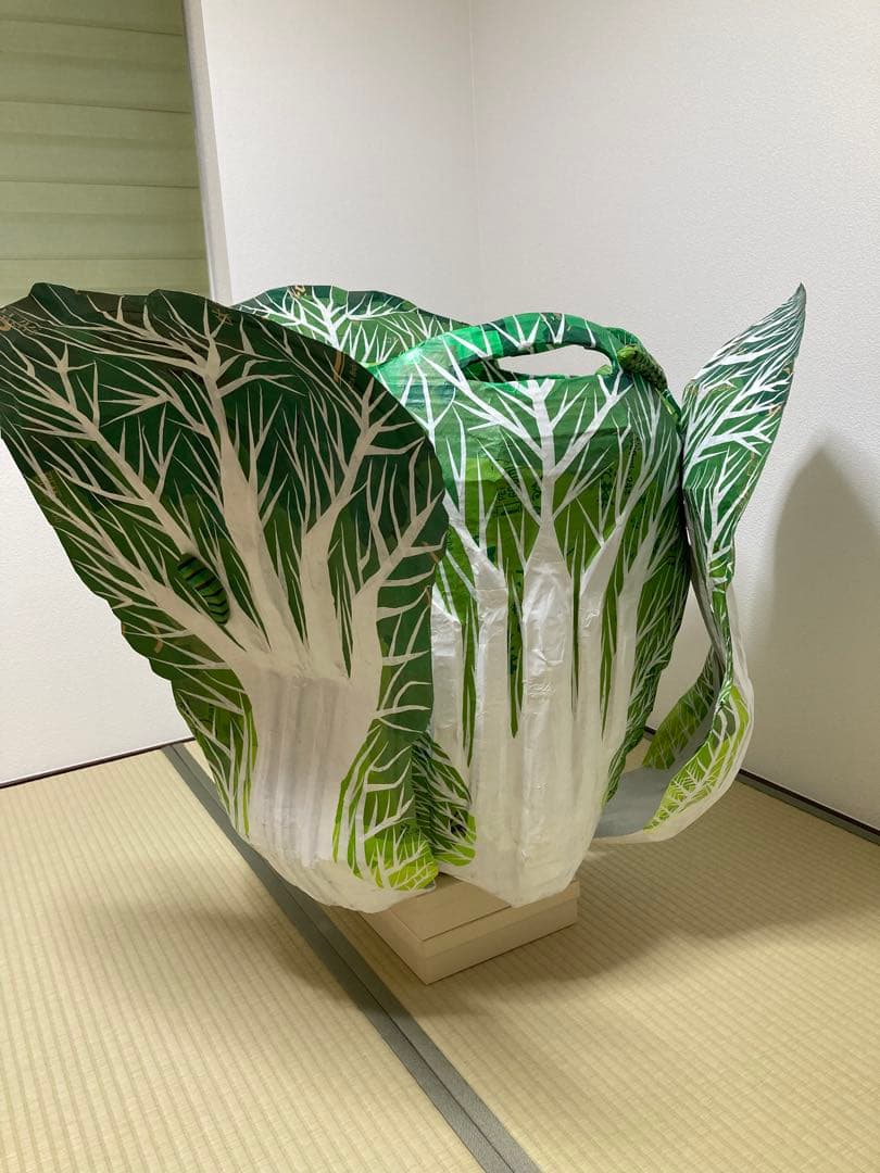 ダンボール製白菜オブジェ