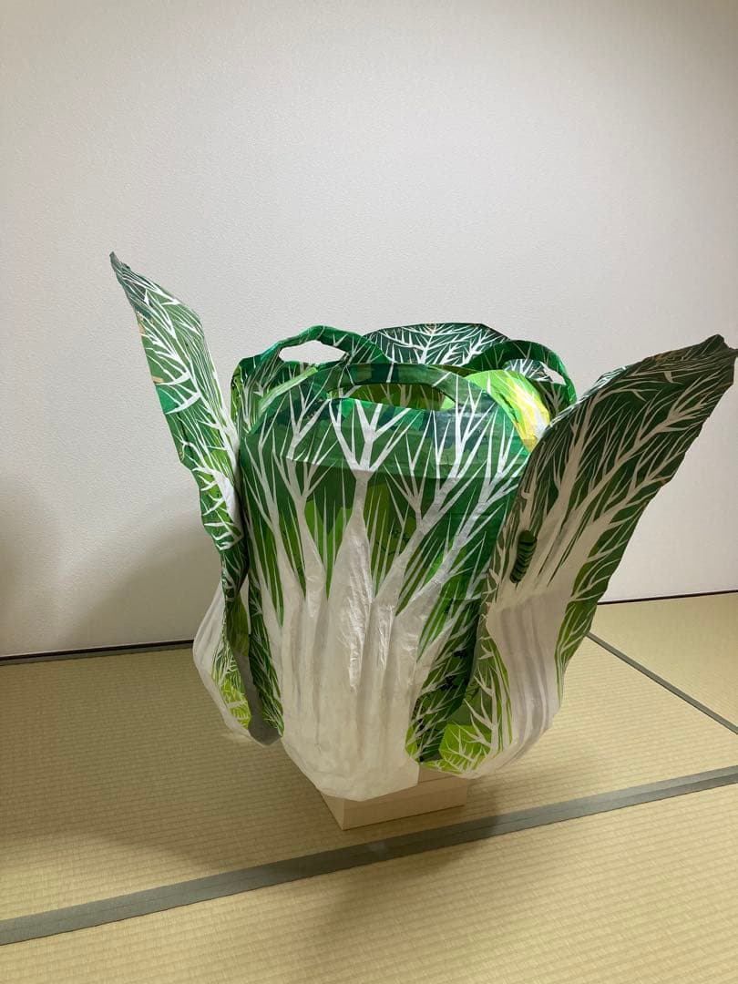 ダンボール製白菜オブジェ