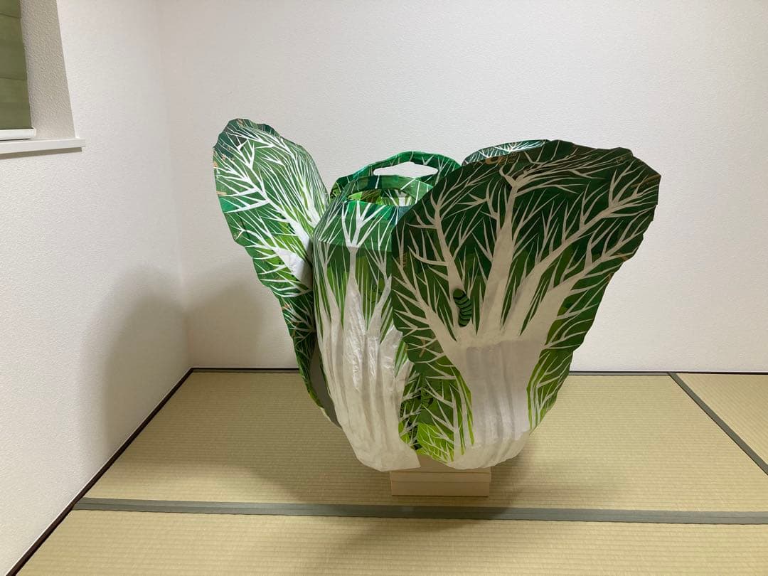 ダンボール製白菜オブジェ