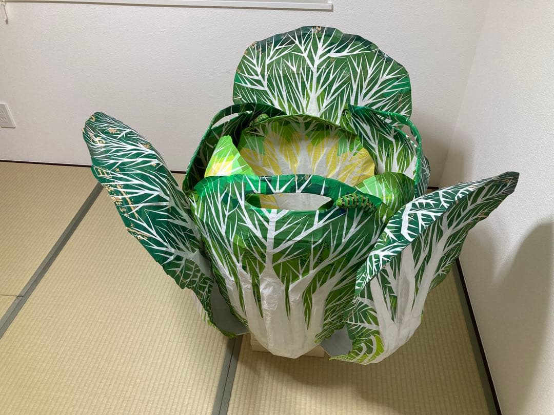 ダンボール製白菜オブジェ