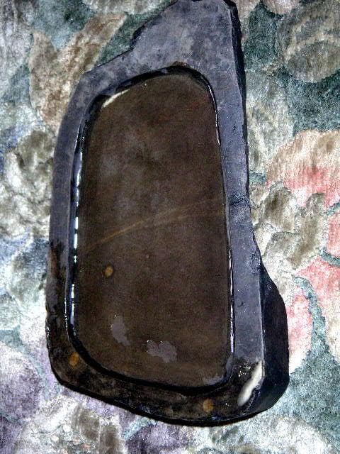 ♥中国　端渓硯　梅花坑　彗星　2370ｇ　硯　骨董品