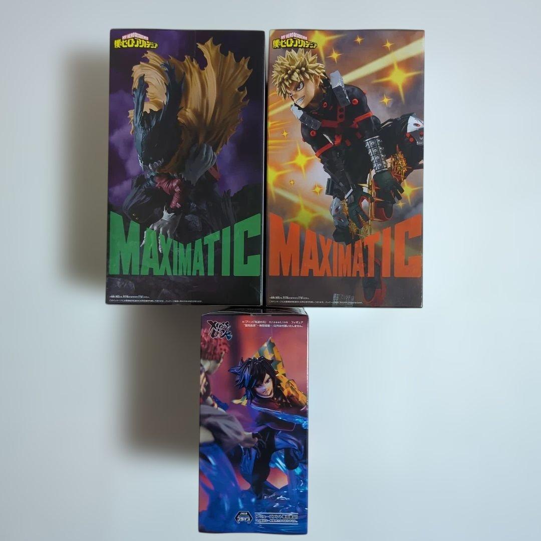 冨岡義勇 爆豪勝己 緑谷出久 フィギュア 3体セット