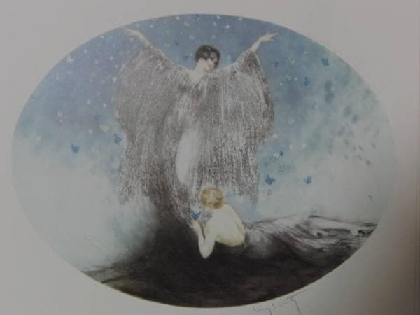 ルイ・イカール、「小さい蝶々」、豪華限定版画集画・定価１０万円/額付