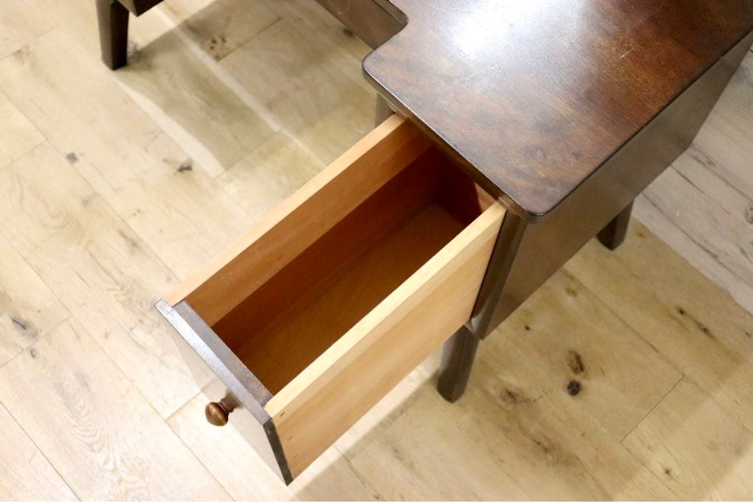 GMGH284○松本民芸家具 角型一面鏡 鏡台 ドレッサー 化粧台 昭和レトロ