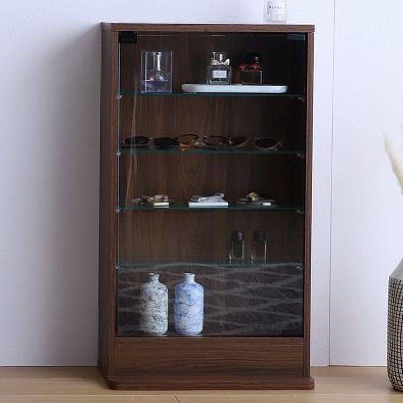 ☆【幅46cm×奥行28cm】 コレクションケース ブラウン